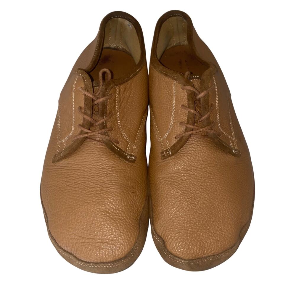 Tadeevo Barefoot Minimalist Leather Shoes Brown Lace Up Size 46 (US 12) comfort